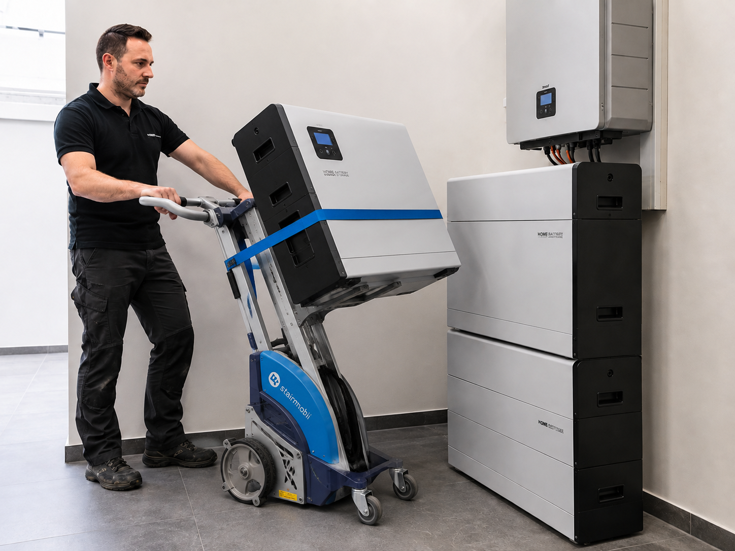 Stairmobil Thuisbatterij stapelen Stairmobil Thuisbatterij stapelen